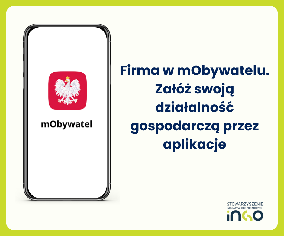 Firma w mObywatelu - załóż działalność bez wychodzenia z domu!